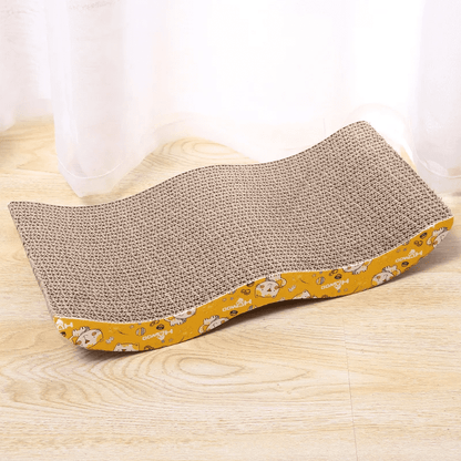 Griffoir horizontal pour chat - Double vague