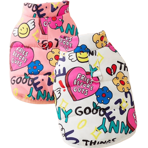 Doudoune imprimée pour chien