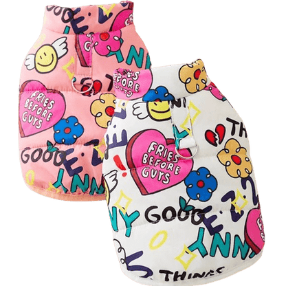 Doudoune imprimée pour chien