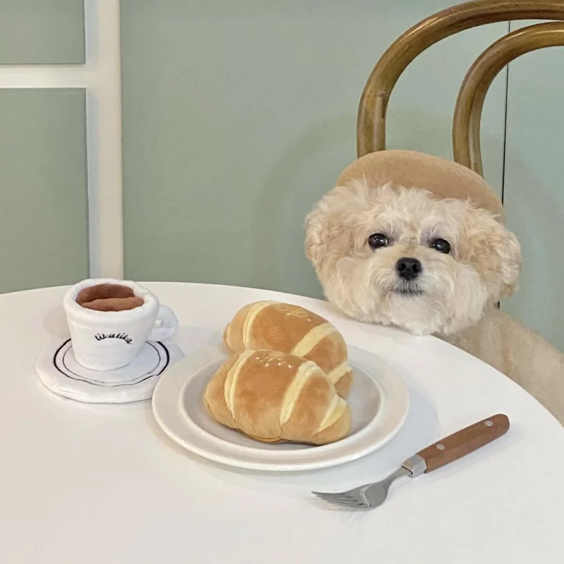 Peluche pour chien et chat : Edition petit déjeuner