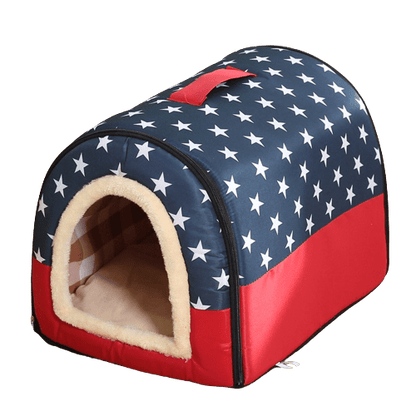 Niche d'intérieur pliable étoiles (2) pour chat et chien