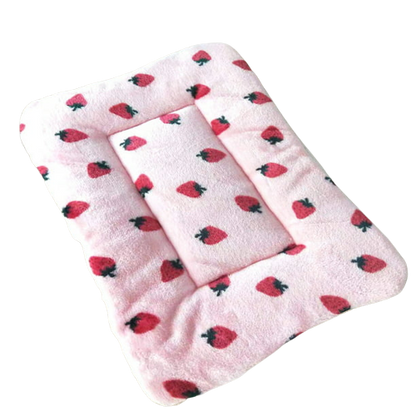 Tapis de couchage pour animaux - fraise