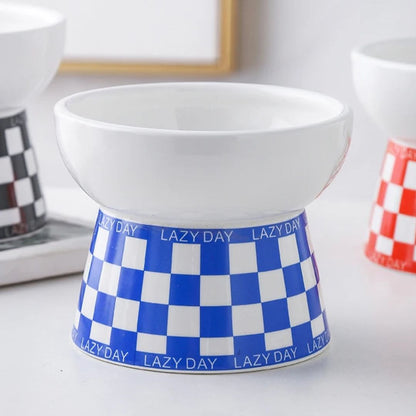 Gamelle céramique design pour chat - Bleu