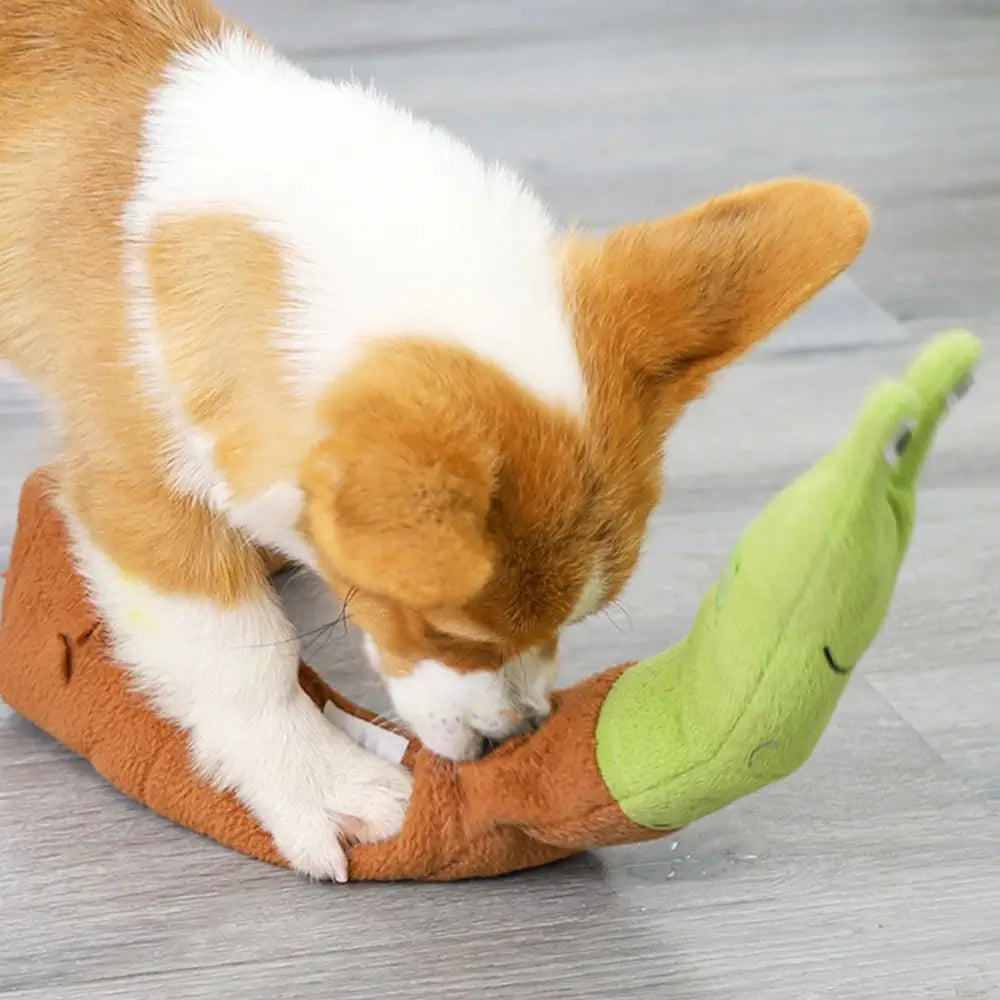 Notre jouet de fouille pour chien en forme d'escargot émet du son