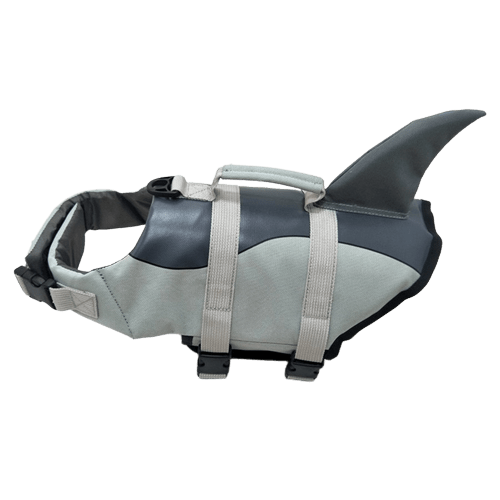 Gilet de sauvetage requin pour chien