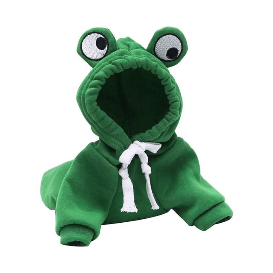 Pull à capuche en forme de grenouille pour chien et chat