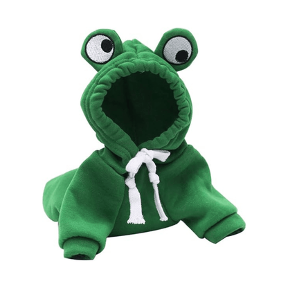 Pull à capuche en forme de grenouille pour chien et chat