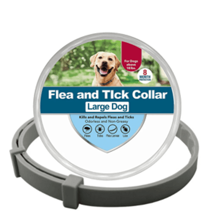Collier anti-puces et anti-tiques gris L pour chien