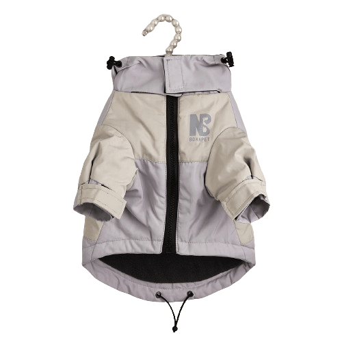 Manteau d'hiver vintage gris pour chien