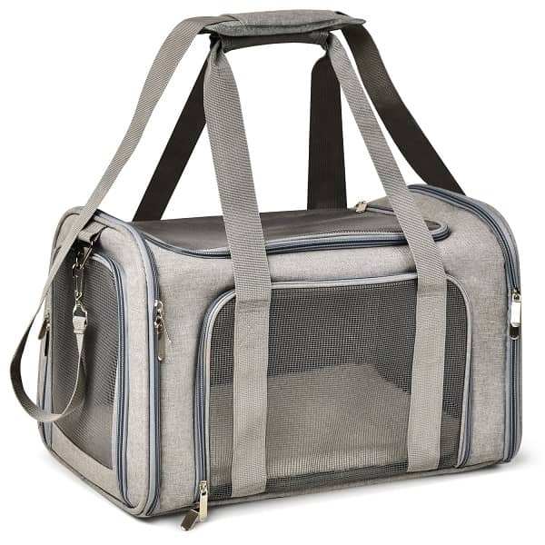 Sac de transport gris pour chien et chat