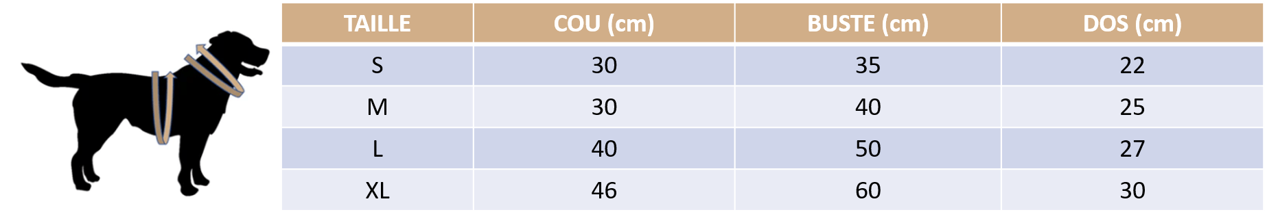Guide des tailles de nos déguisements pour chat et chien