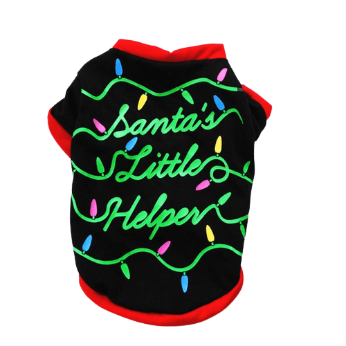 T-shirt de Noël pour chien - Guirlande