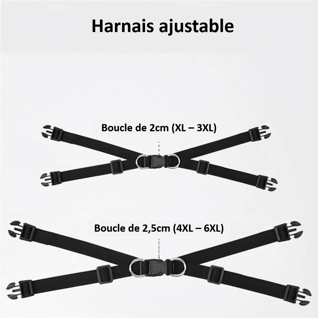 Harnais ajustable de la veste imperméable pour chien 