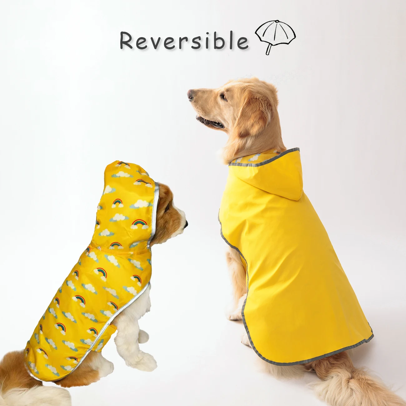 Imperméable réversible pour chien