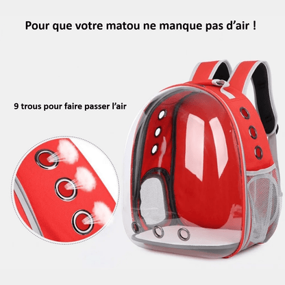 Indications Sac à dos de transport pour chien et chat