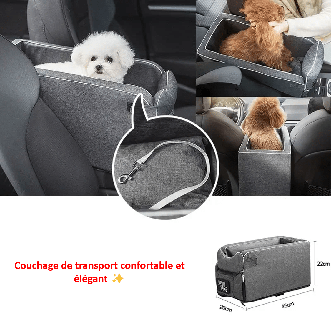 Informations sur notre couchage confortable de voyage pour petit chien et chat