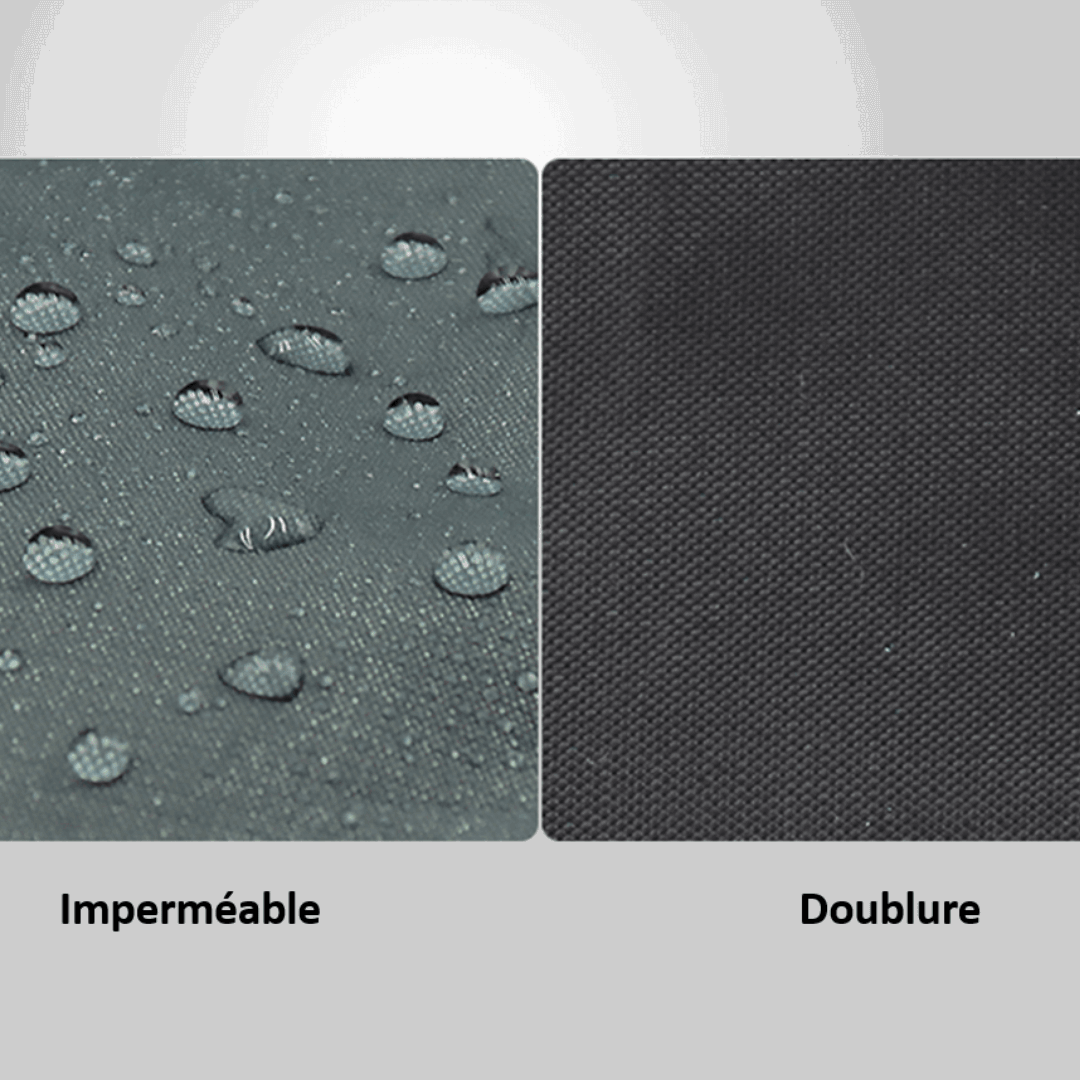 Veste imperméable pour chien composée d'une doublure