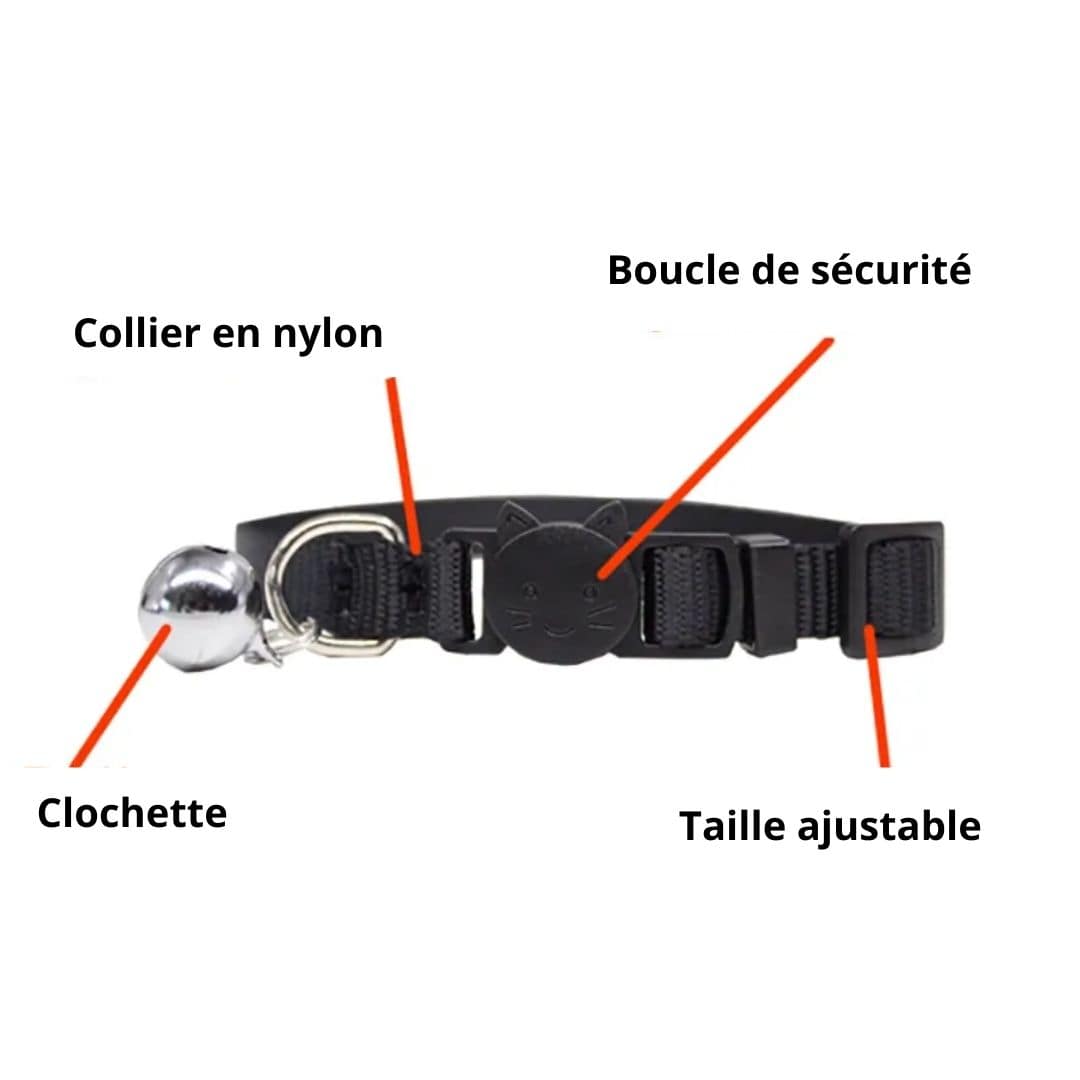 Informations sur nos colliers personnalisables avec clochette pour chat