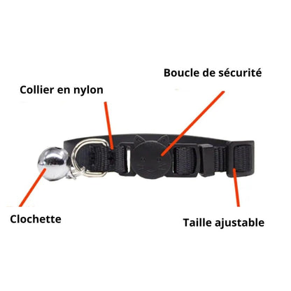 Informations sur nos colliers personnalisables avec clochette pour chat