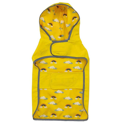 Imperméable réversible jaune pour chien