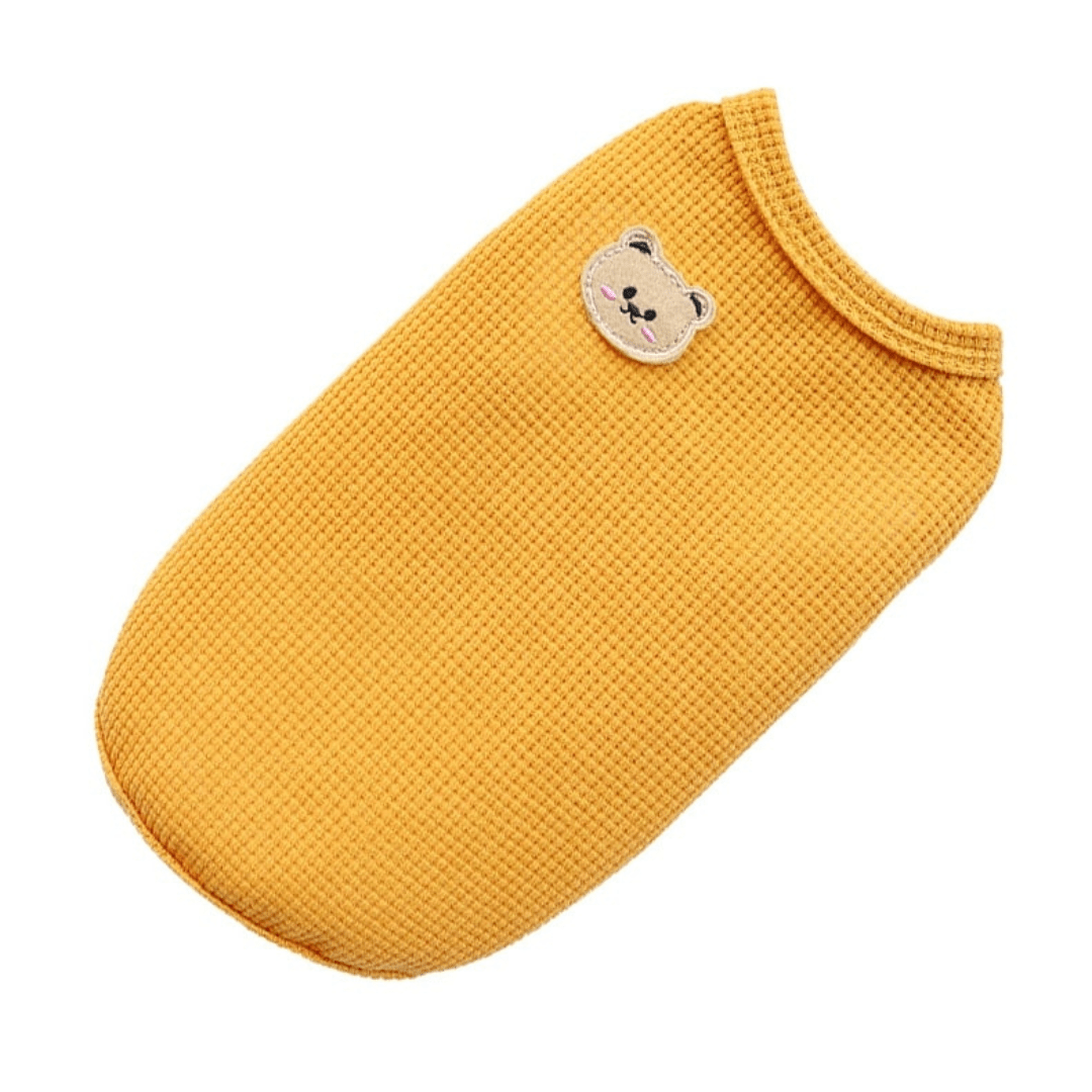 Pull ourson pour chien jaune