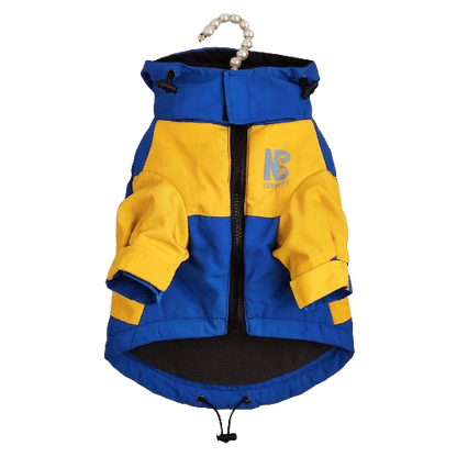 Manteau d'hiver vintage jaune pour chien