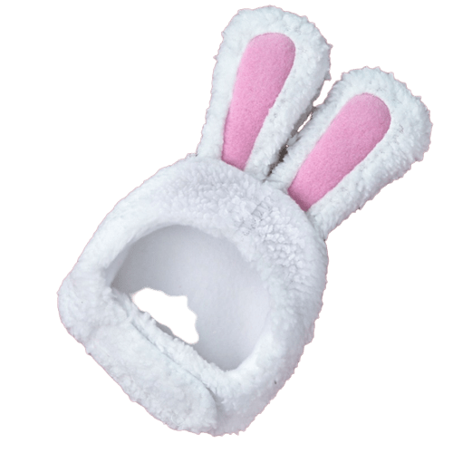 Déguisement de tête oreilles de lapin pour chat