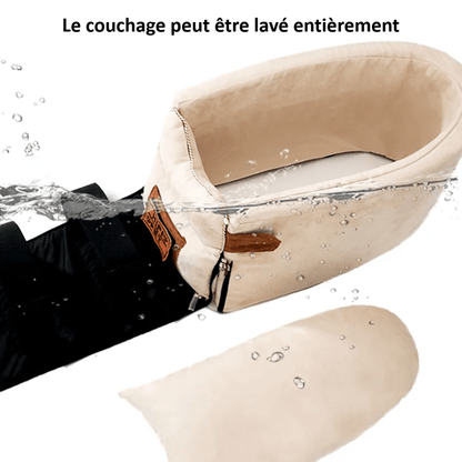 Armrest™ : Couchage confortable de voyage pour petit chien et chat