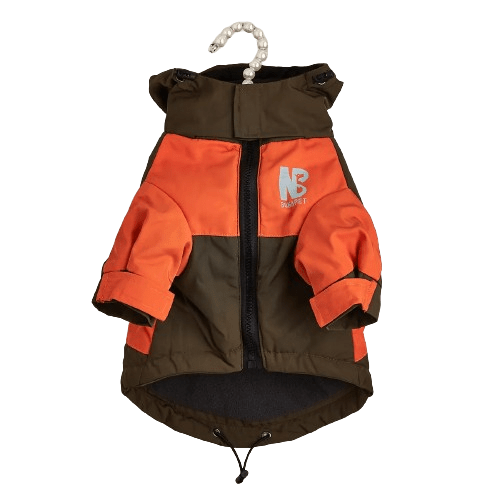 Manteau d'hiver vintage marron pour chien