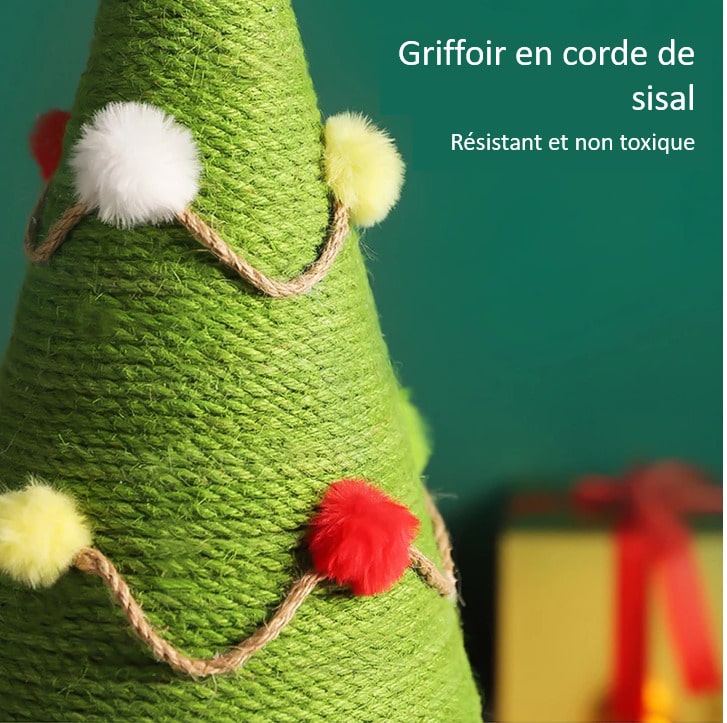 Matériaux de notre griffoir sapin de Noël pour chat