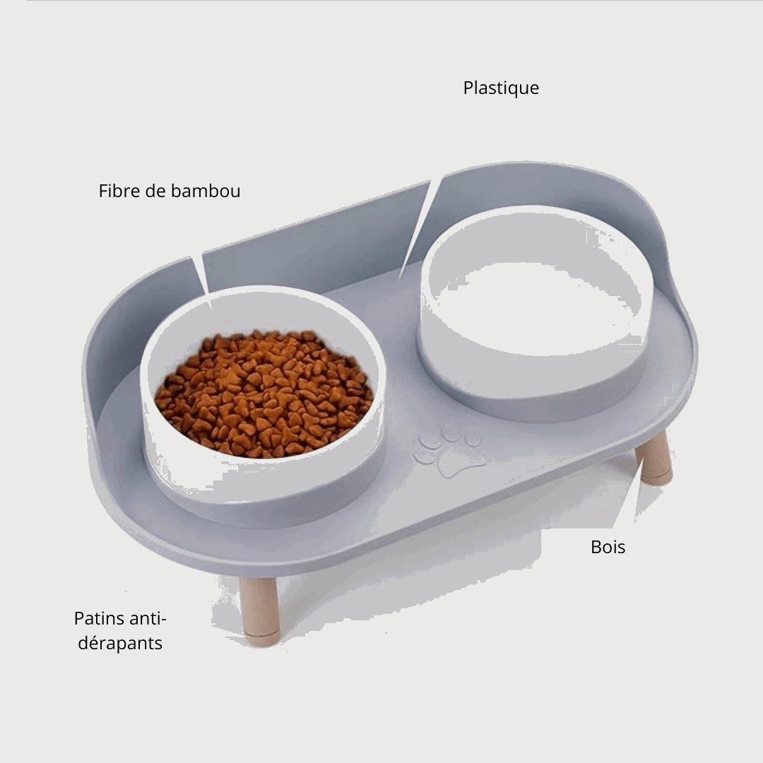 Composition de notre mangeoire design pour animaux