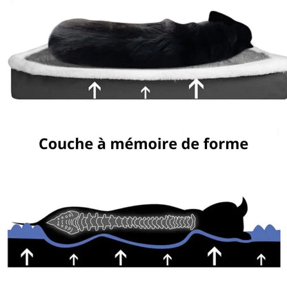 Couchage pour chien à mémoire de forme