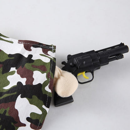 Détails de notre déguisement militaire pour chat et chien