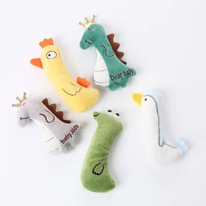 Collection de mini peluches pour chat