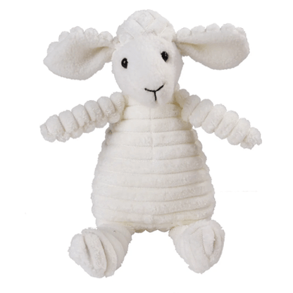 Peluche côtelée mouton pour chien