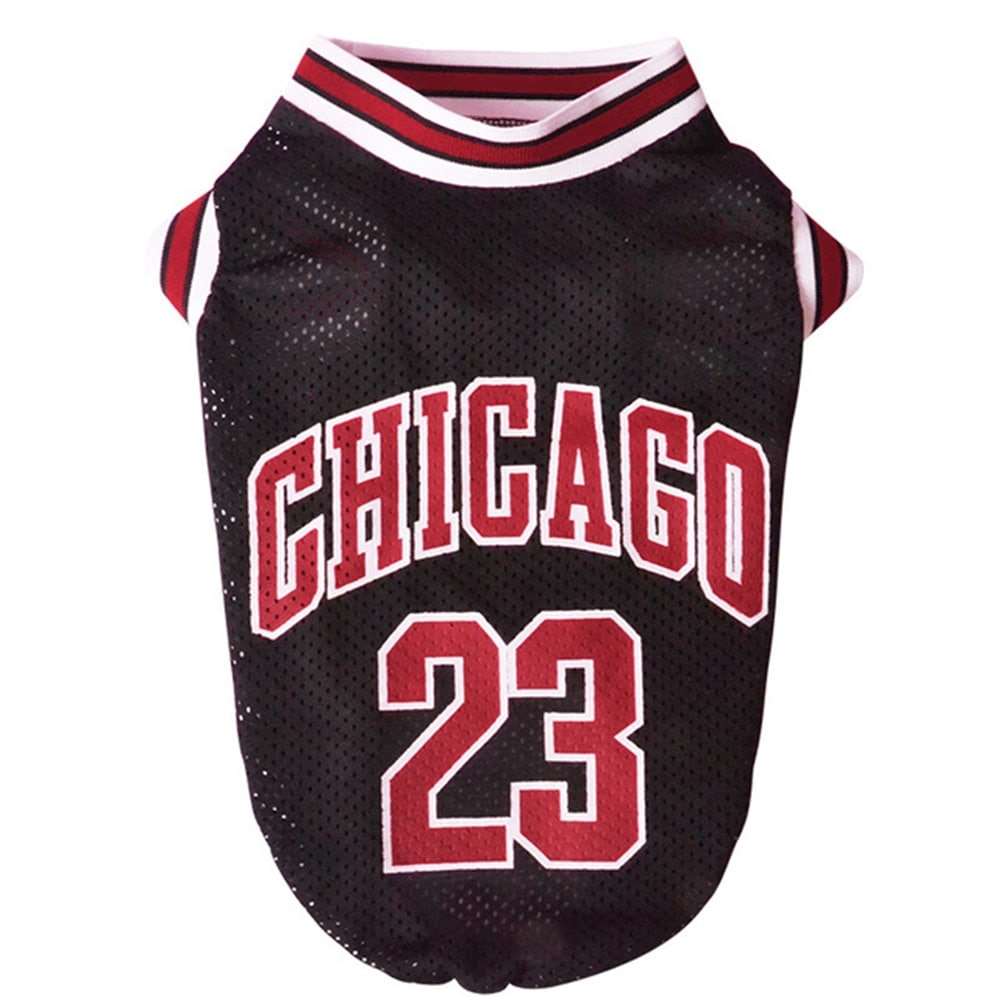 Maillot de basketball noir pour chien
