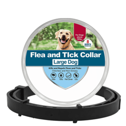 Collier anti-puces et anti-tiques noir L pour chien
