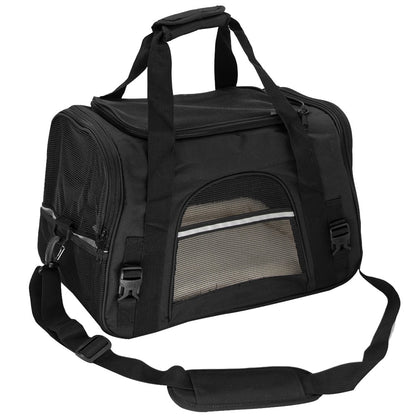 Sac de transport noir confortable pour animaux