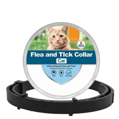 Collier anti-puces et anti-tiques noir pour chat