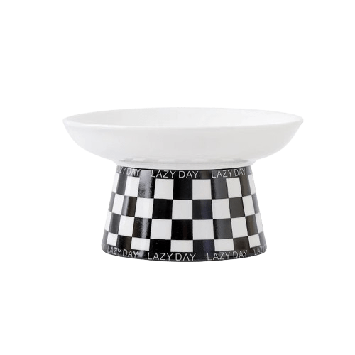 Gamelle céramique design pour chat - Noir Moyen