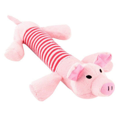 Peluche en forme de cochon pour chien