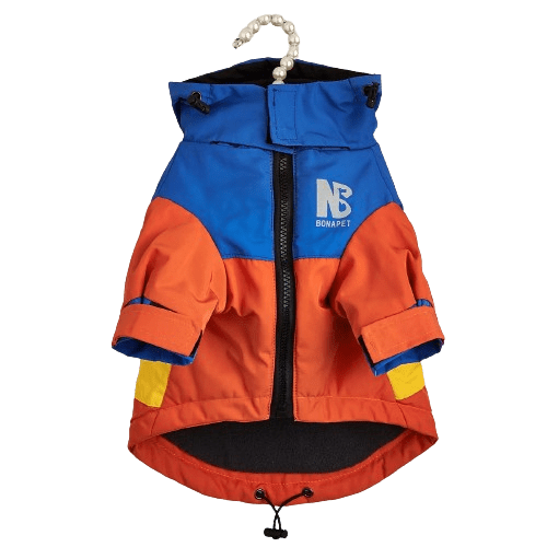 Manteau d'hiver vintage orange pour chien