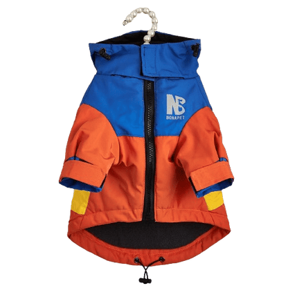 Manteau d'hiver vintage orange pour chien