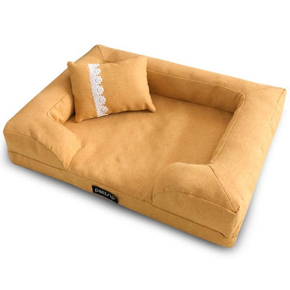 Sofa orange pour chien et chat