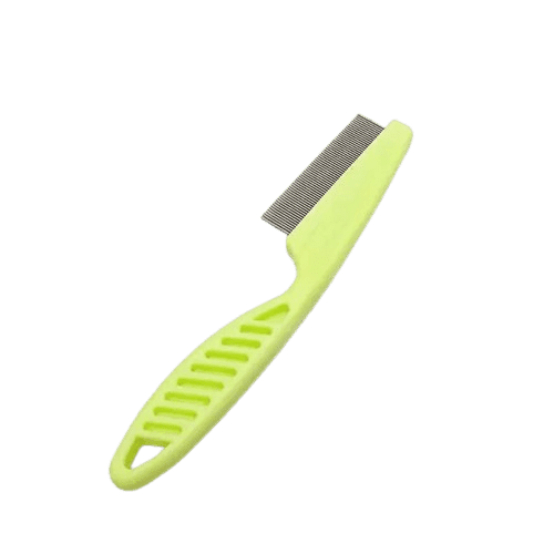 Peigne jaune pour petit chien