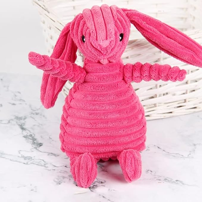 Peluche côtelée lapin