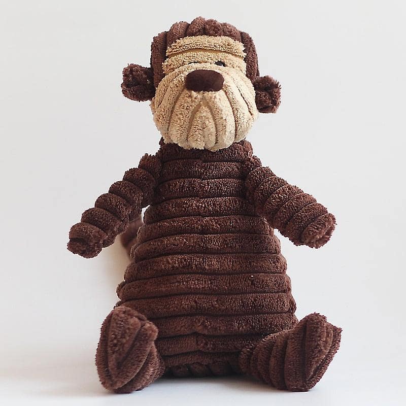 Peluche côtelée singe