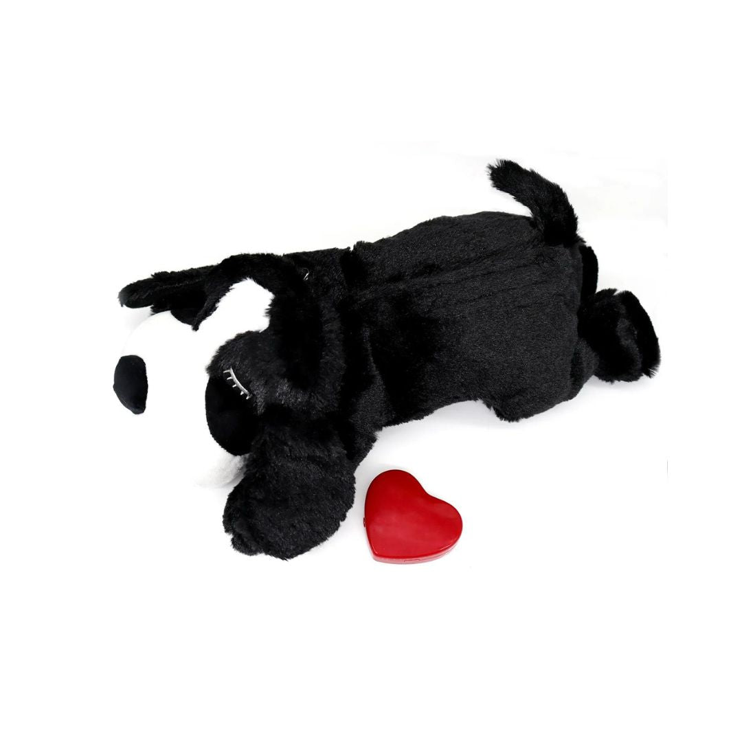 Peluche d'apaisement pour chien noire