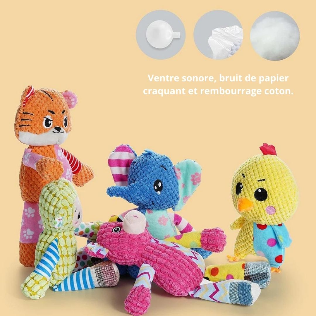 Gamme de peluche à mâcher pour chien