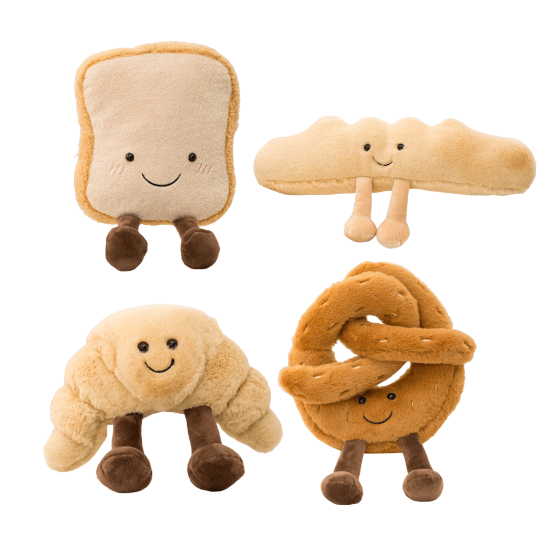 Gamme de peluche pour chien spéciale boulangerie